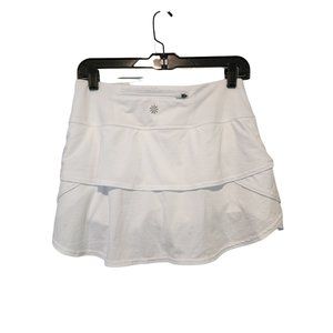 Athleta White Ruffle  Skort